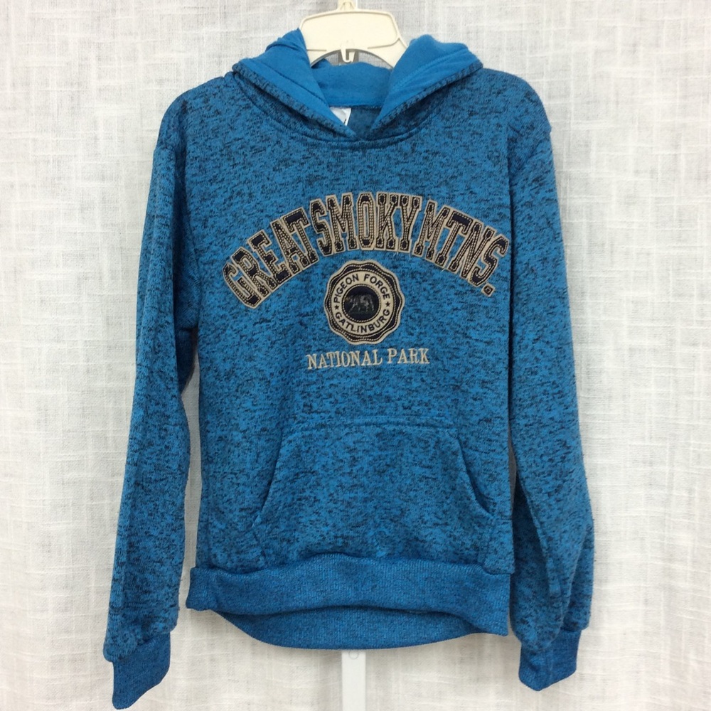 Girls Great Smoky Mountains Blue Hoodie XL (14-16)
